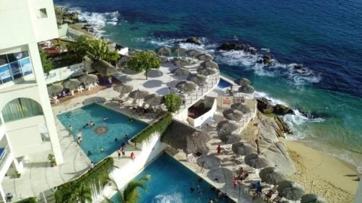 Suite En Torres Gemelas A Pie De Playa 611 Acapulco Exteriör bild