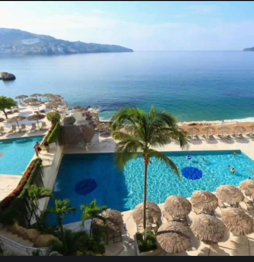 Suite En Torres Gemelas A Pie De Playa 611 Acapulco Exteriör bild