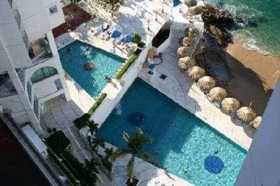 Suite En Torres Gemelas A Pie De Playa 611 Acapulco Exteriör bild