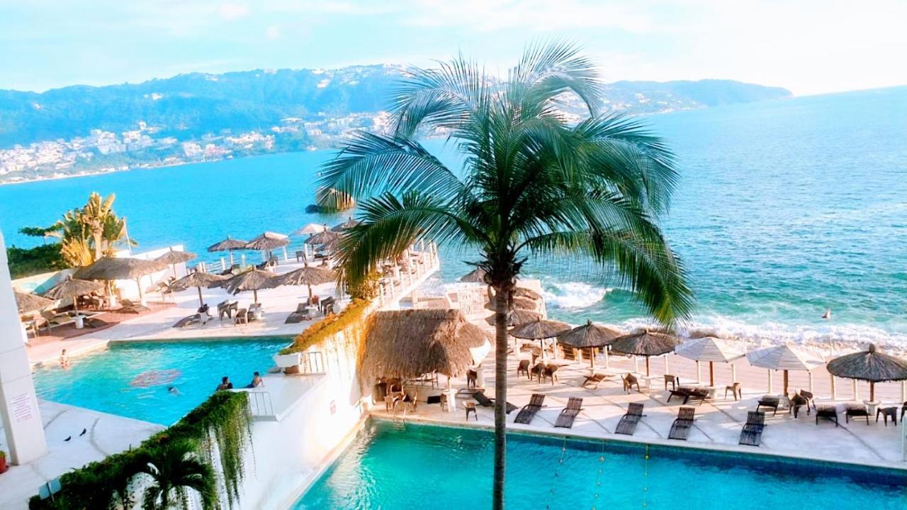 Suite En Torres Gemelas A Pie De Playa 611 Acapulco Exteriör bild