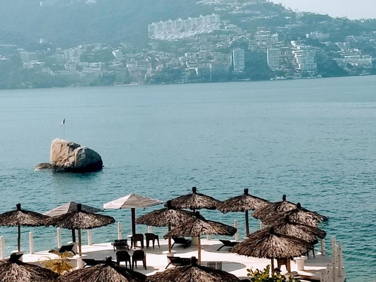 Suite En Torres Gemelas A Pie De Playa 611 Acapulco Exteriör bild